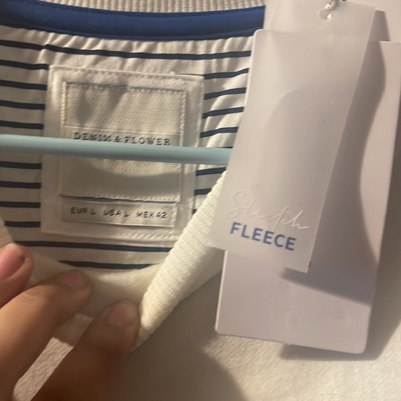 DENIM & flower men’s stretch fleece - Picture 2 of 5